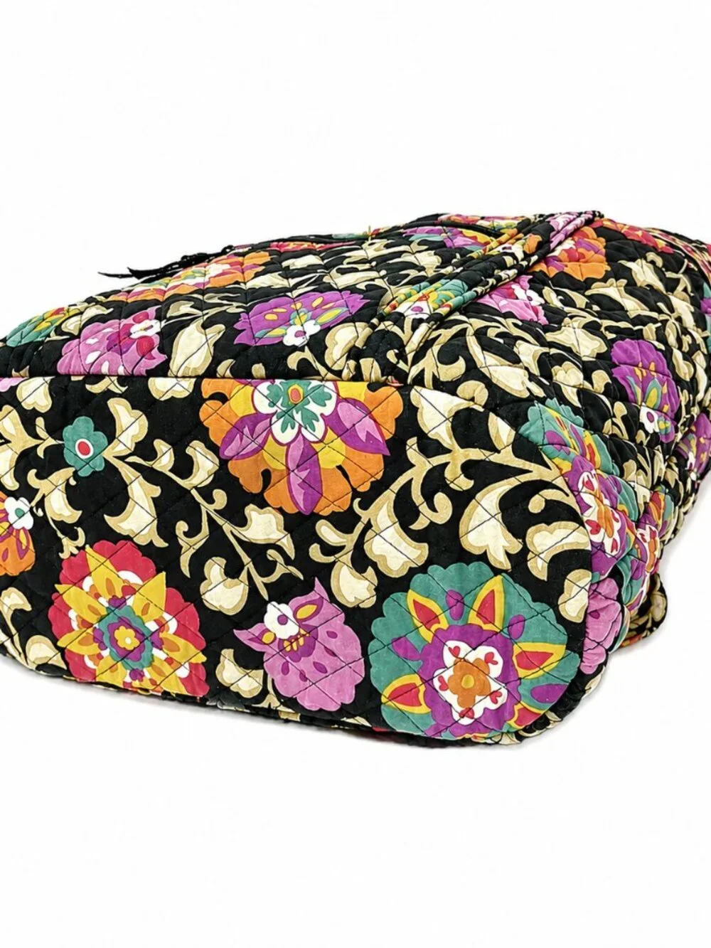 Vera Bradley Suzani Laura Floral Cinch Bag Retired Shoulder Tote Purse Bag 17x14